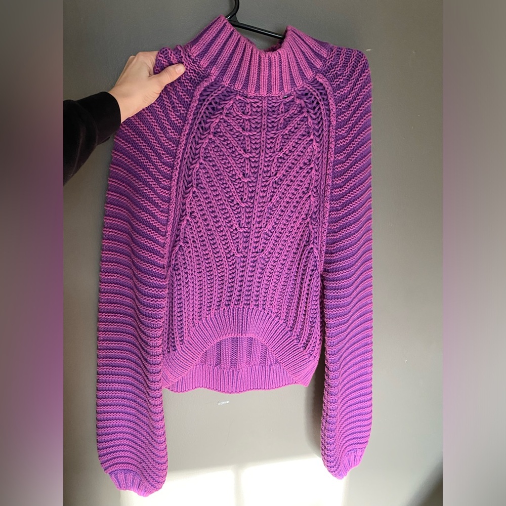 Brand new Free People thick purple sweater